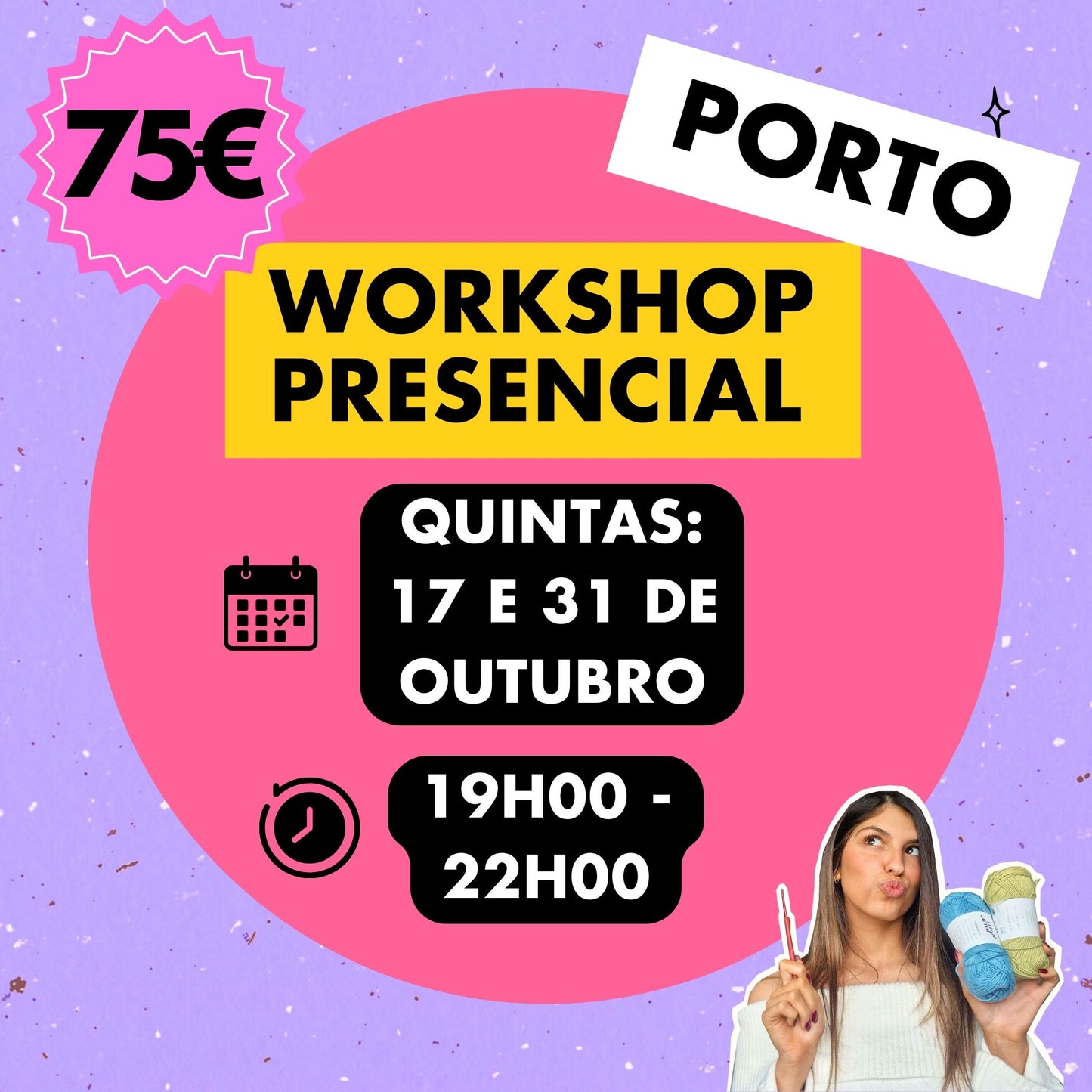 Workshop presencial iniciantes (PORTO) Dias 17 e 31 de Outubro - Quintas (19:00 - 22:00) (20€ da inscrição - valor total 75€)