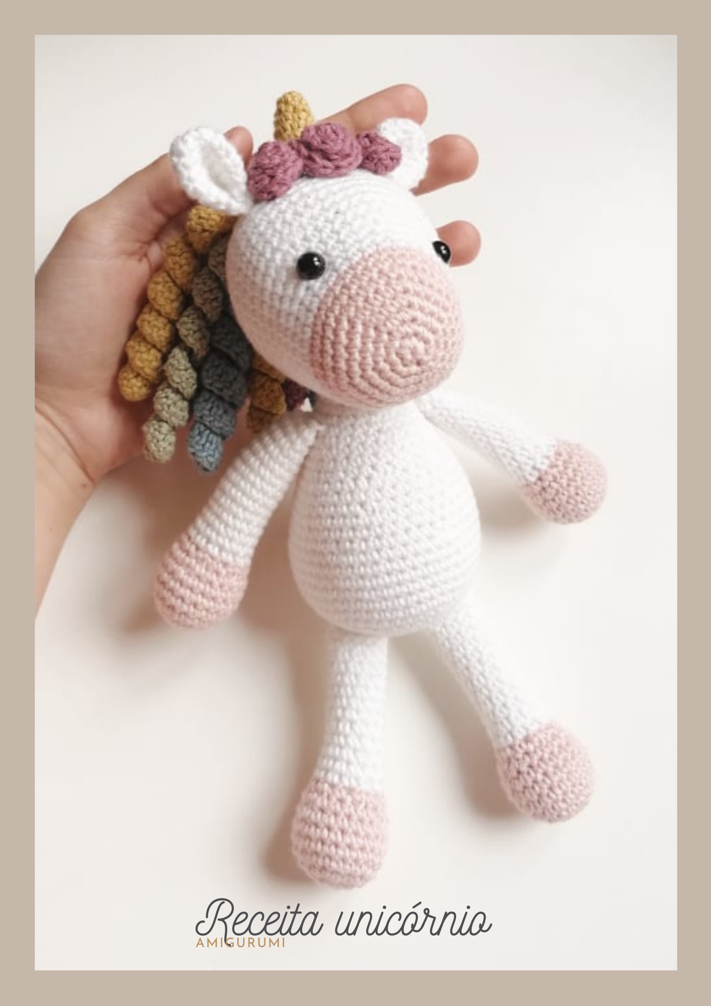Livro fisico A4 + E-BOOK de 25 receitas de amigurumi