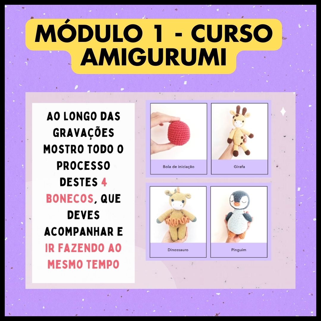 Academia amigurumi🌟Acesso VIP