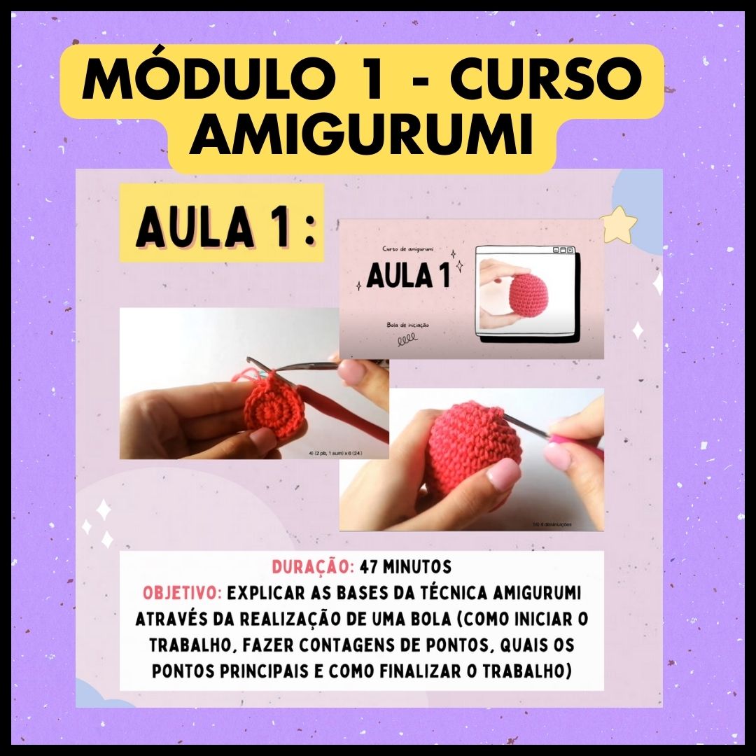 Academia amigurumi🌟Acesso VIP