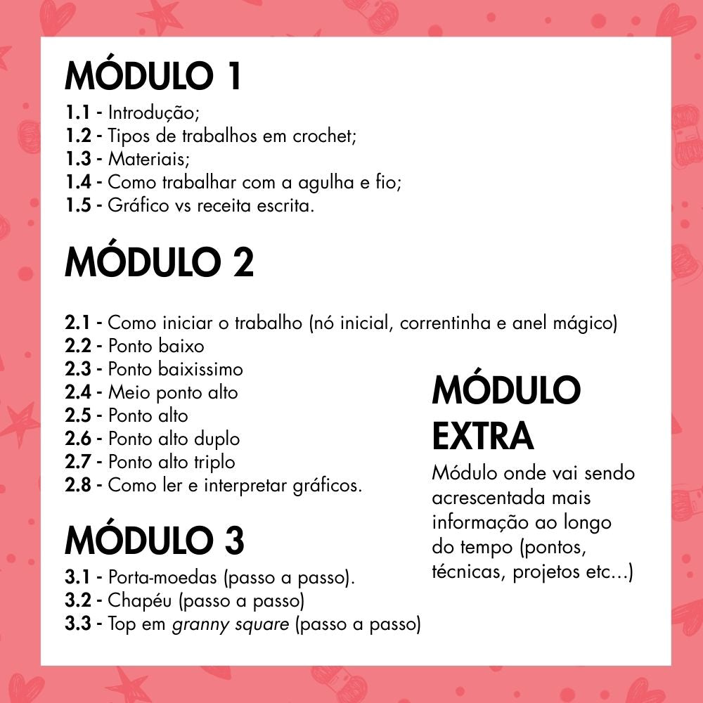 Academia de crochet 🌟