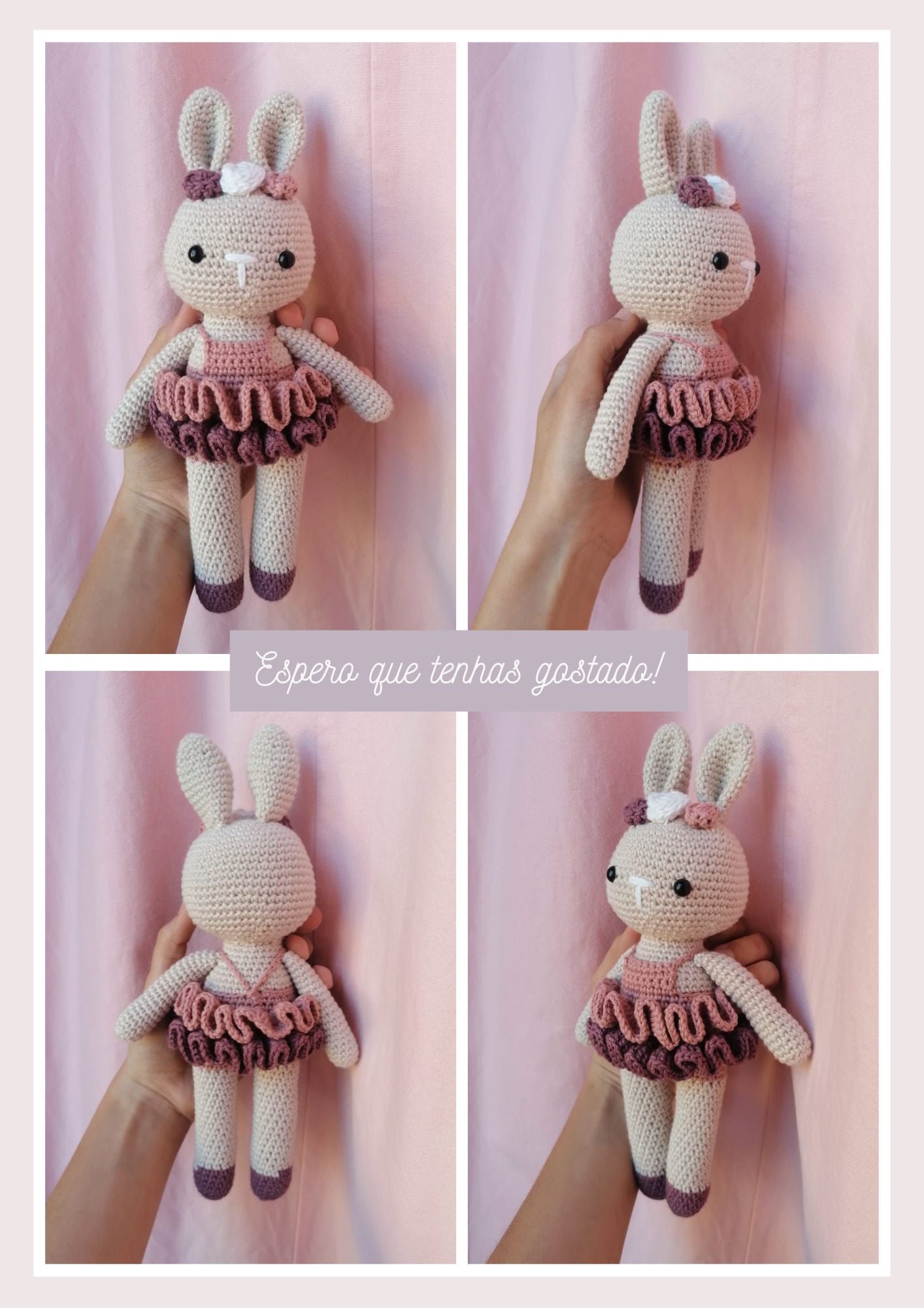 Receita da coelha flora (amigurumi)