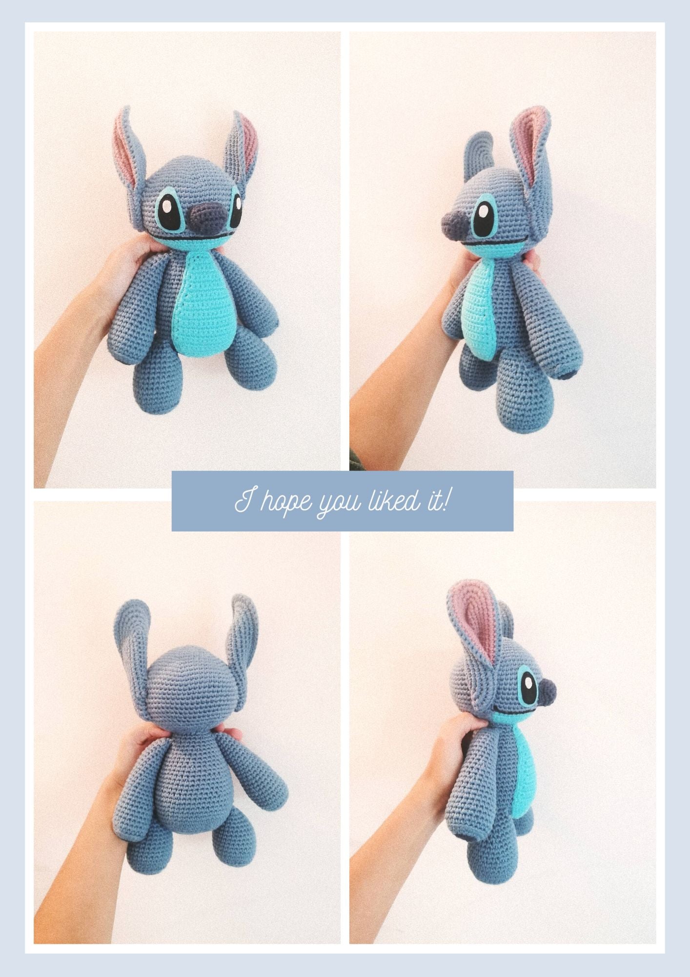 Receita do Stitch (amigurumi)